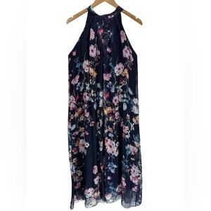 NWT Bellambra Italian Silk Blend Floral Halter Maxi Dress